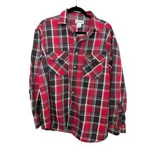 Carhartt Men's Red Plaid Shirt Size XL